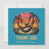 ドデークールム猫のトロピカルエスケープ サンキューカード (正面)