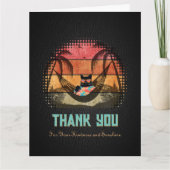 ドデークールム猫のトロピカルエスケープ サンキューカード (正面)