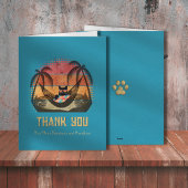 ドデークールム猫のトロピカルエスケープ サンキューカード