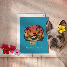 ドデークールム猫のトロピカルエスケープ シーズンポストカード