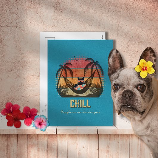 ドデークールム猫のトロピカルエスケープ シーズンポストカード