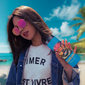 ドデークールム猫のトロピカルエスケープ タンブラー