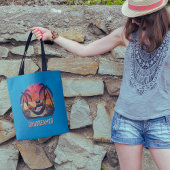 ドデークールム猫のトロピカルエスケープ トートバッグ