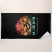 ドデークールム猫のトロピカルエスケープ ビーチタオル (正面)