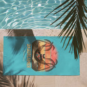 ドデークールム猫のトロピカルエスケープ ビーチタオル