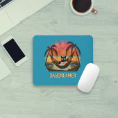 ドデークールム猫のトロピカルエスケープ マウスパッド