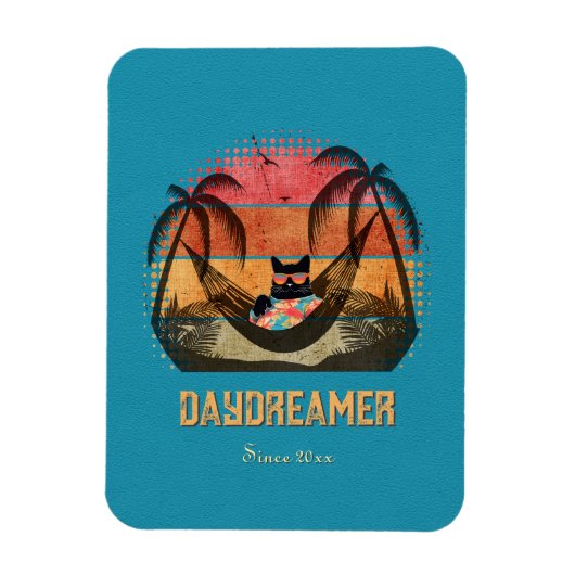 ドデークールム猫のトロピカルエスケープ マグネット (縦)