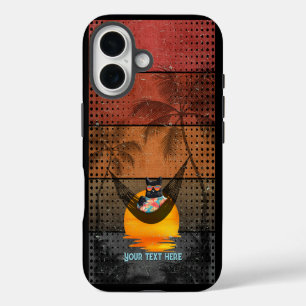 ドデークールム猫のトロピカルエスケープ iPhone 16ケース