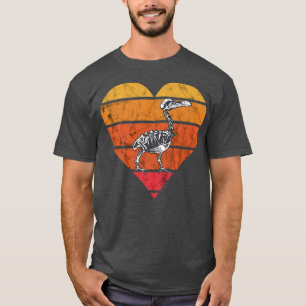 ドドバードスケルトンヴィンテージレトロサンセットドロンテビル Tシャツ