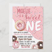 ドナインスパイアーの最初の誕生日パーティーの招待 招待状 (正面)