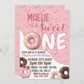 ドナインスパイアーの最初の誕生日パーティーの招待 招待状 (正面/裏面)