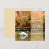 ドナウのスワン 結婚式招待状 招待状 (正面/裏面)