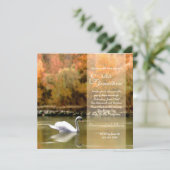 ドナウのスワン 結婚式招待状 招待状 (スタンド正面)