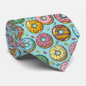 ドナウカラフルス振り分けストライプ青い背景 ネクタイ (ロール)