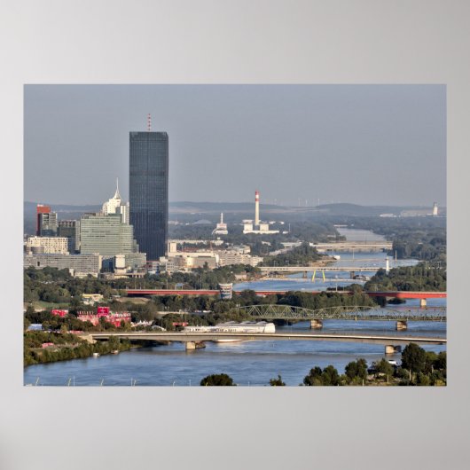 ドナウシティー、ウィーン・オーストリア ポスター (正面)