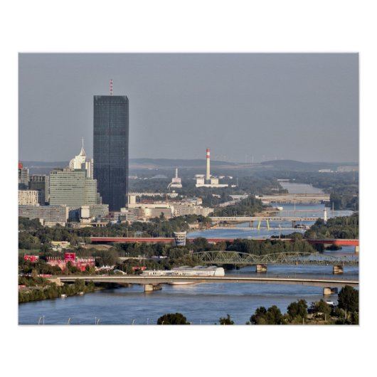 ドナウシティー、ウィーン・オーストリア ポスター (正面)