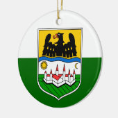 ドナウシュワベン国旗 セラミックオーナメント (左)