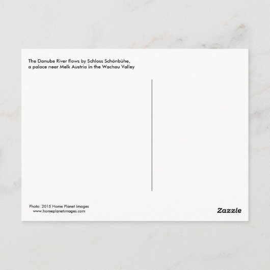 ドナウベリバーワチャウバレーハガキ ポストカード (裏面)