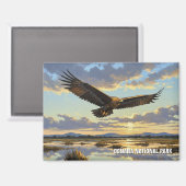 ドナスペインの国立公園のインペリアルイーグル マグネット (正面/裏面)