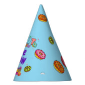 ドナットカパーソナライズされたーラー誕生日パーティー パーティーハット (右)