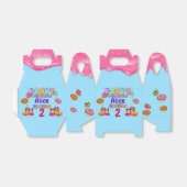 ドナットカパーソナライズされたーラー誕生日パーティー フェイバーボックス (折り畳みなし)