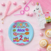 ドナットカパーソナライズされたーラー誕生日パーティー ペーパープレート (パーティー)