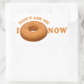 ドナットユーモアカスタムのシール 長方形シール (バッグ)