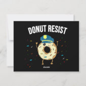 ドナットレジスおもしろいトミーム警察官が シーズンカード (裏面)