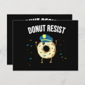 ドナットレジスおもしろいトミーム警察官が シーズンカード (正面/裏面)