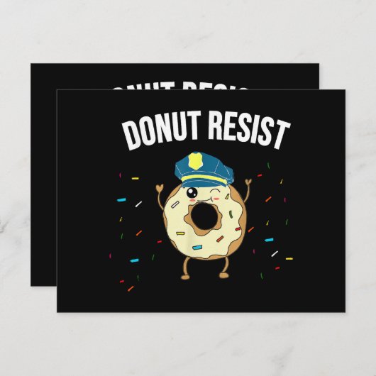 ドナットレジスおもしろいトミーム警察官が シーズンカード (正面/裏面)