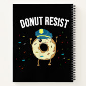 ドナットレジスおもしろいトミーム警察官が ノートブック (裏面)