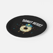 ドナットレジスおもしろいトミーム警察官が ペーパープレート (アングル)
