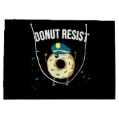 ドナットレジスおもしろいトミーム警察官が ラージペーパーバッグ (裏面)