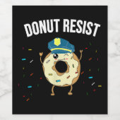 ドナットレジスおもしろいトミーム警察官が ワインラベル (シングルラベル)