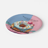 ドナッモダントが赤ちゃん男女兼用シャワーを振る ペーパープレート (アングル)