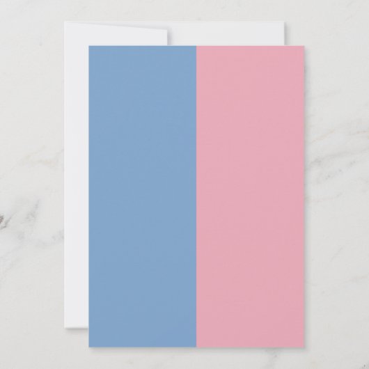 ドナッモダントが赤ちゃん男女兼用シャワーを振る 招待状 (裏面)