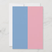 ドナッモダントが赤ちゃん男女兼用シャワーを振る 招待状 (裏面)