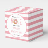 ドナッモダントガールズベビーシャワー散水 フェイバーボックス (正面サイド)