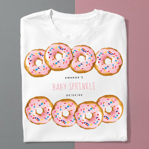 ドナッモダントガールズベビーシャワー散水 Tシャツ