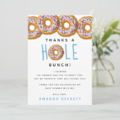 ドナッモダントボーイズ赤ちゃんシャワー散水 サンキューカード (スタンド正面)