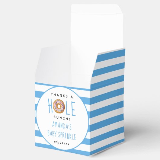 ドナッモダントボーイズ赤ちゃんシャワー散水 フェイバーボックス (オープン)