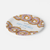 ドナッモダントボーイズ赤ちゃんシャワー散水 ペーパープレート (アングル)