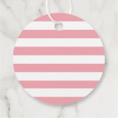 ドナッモダント女の子ベビーシャワー散水ありがとう フェイバータグ (裏面)