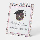 ドナツと学位ドリンクステーション 台座サイン (正面)