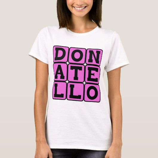 ドナテッロ、ルネサンス芸術家 Tシャツ (正面)