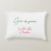 ドナノビスパセムエレガント与え米国平和 アクセントクッション (裏面)