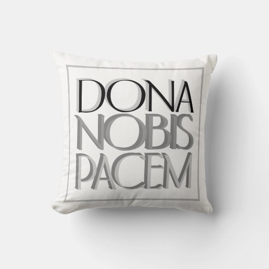 ドナノビスパセムエレガント与え米国平和 クッション (正面)