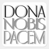 ドナノビスパセム |米国与えの平和 スクエアシール (正面)