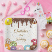 ドナパーソナライズされたットパーティー誕生日紙プレート ペーパープレート (パーティー)