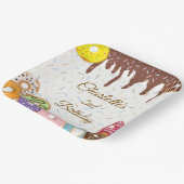 ドナパーソナライズされたットパーティー誕生日紙プレート ペーパープレート (傾斜あり)